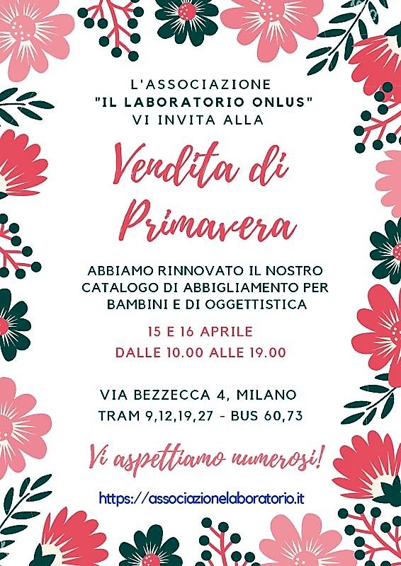 Vendita di Primavera! In via Bezzecca!